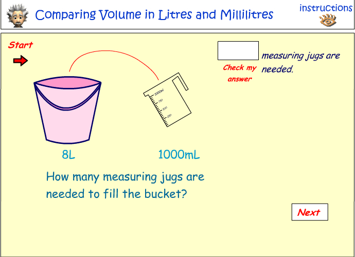 Comparing the volume of liquids no.2