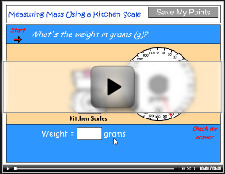 Measuring weight using a kitchen scale tutorial