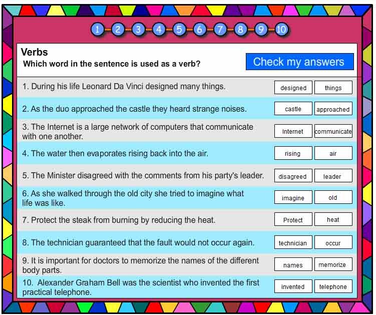 Verbs Vocabulary Builder
