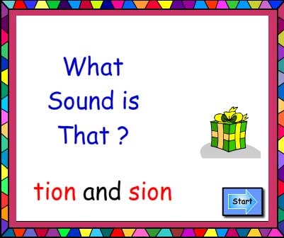 Suffixes tion and sion