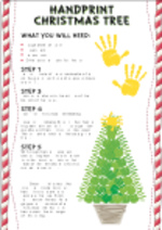 Handprint Christmas Tree (1 page)