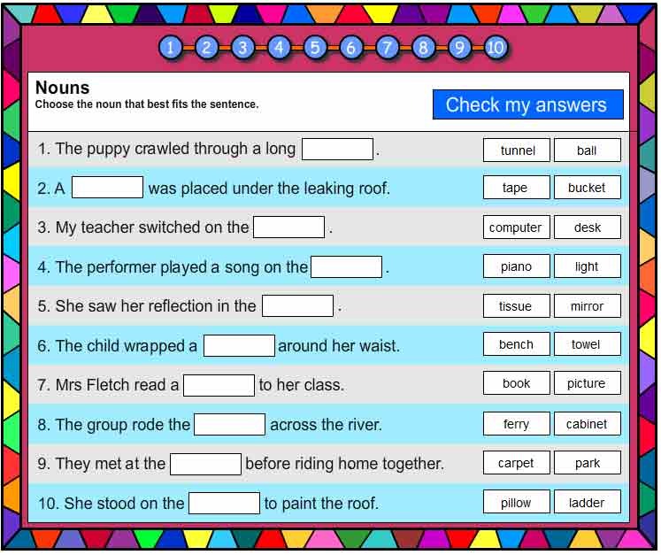 Nouns Vocabulary Builder