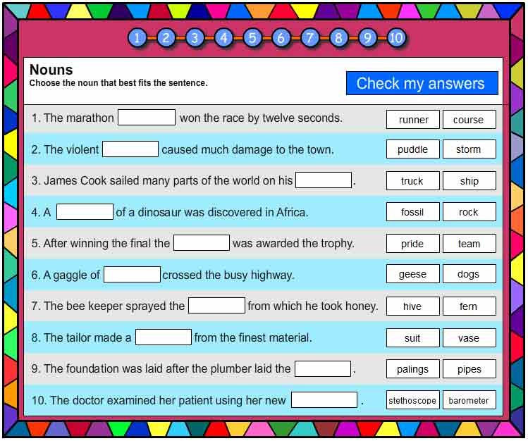 Nouns Vocabulary Builder