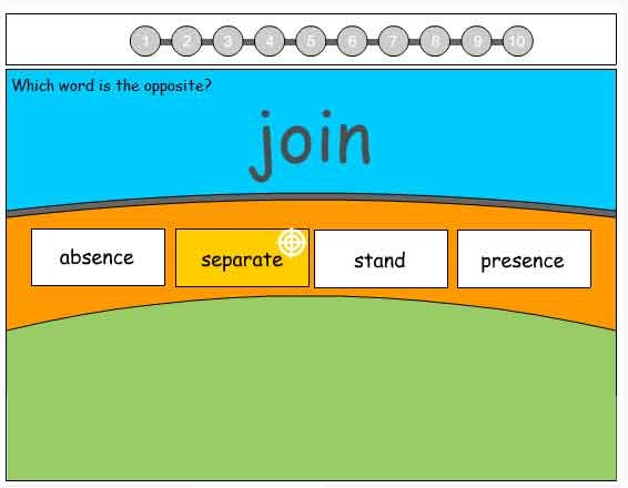 Antonyms Vocabulary Builder