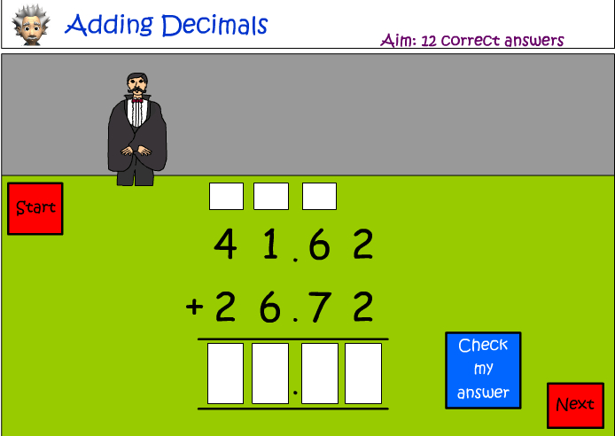 Adding decimals