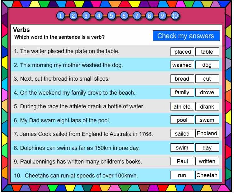 Verb Vocabulary Builder