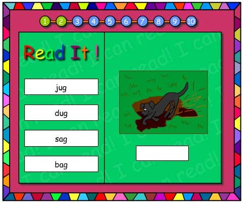 Word Family -ug and -ag