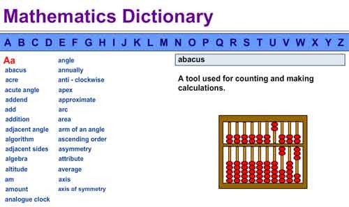 Interactive Mathematics Dictionary