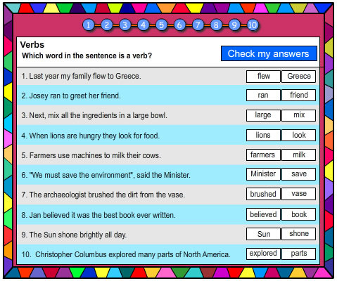 Verb Vocabulary Builder